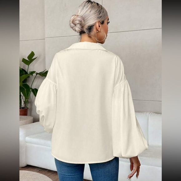 Luxe lantern sleeve blouse - Picture 14 of 15